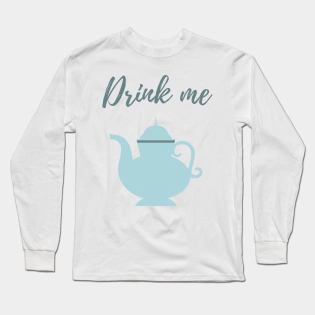 Drink Me Long Sleeve T-Shirt by ryanmcintire1232